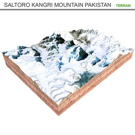 Saltoro Kangri Mountain Pakistan 3D Model - TurboSquid 2061892