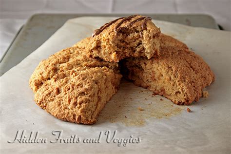 "Butterless" Peanut Butter Scones with Chocolate Drizzle | Hidden ...