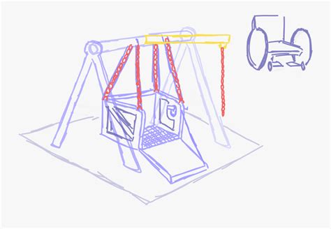 Wheelchair Swing Sketch , Free Transparent Clipart - ClipartKey