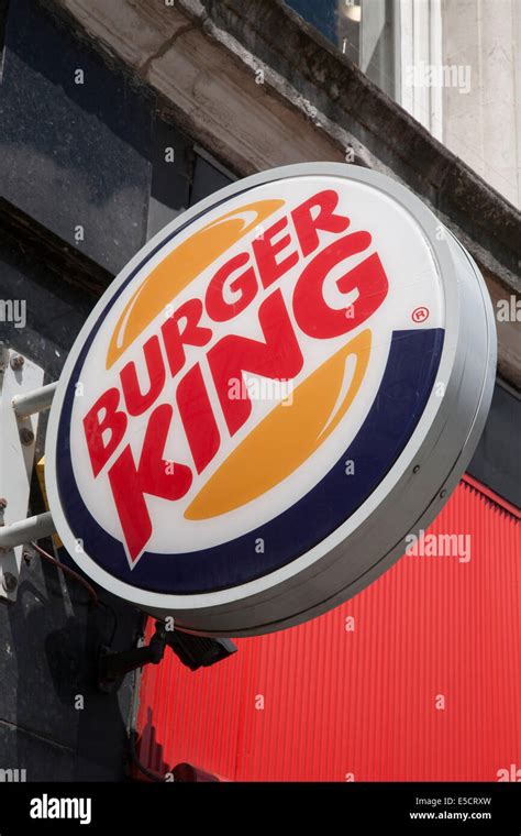 Burger King Logo and Sign, Manchester, England Stock Photo - Alamy