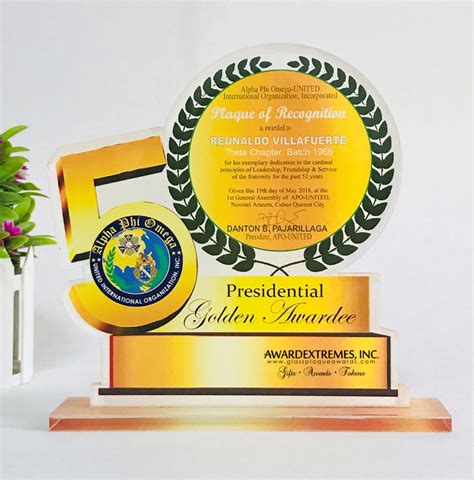 Acrylic Glass Plaque Awards and Medals Ph - AWARDEXTREMES, INC.