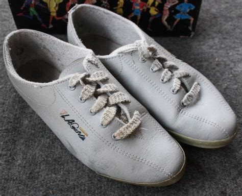 REDUCED Retro LA Gear Gray Sneakers with Box Womens by gremlina