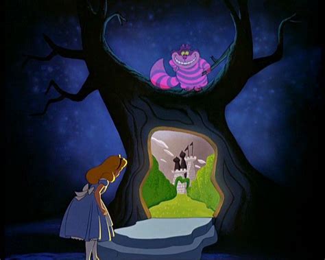 Alice,and the door, in the tree, | Alice in wonderland 1951, Alice in wonderland disney, Disney ...