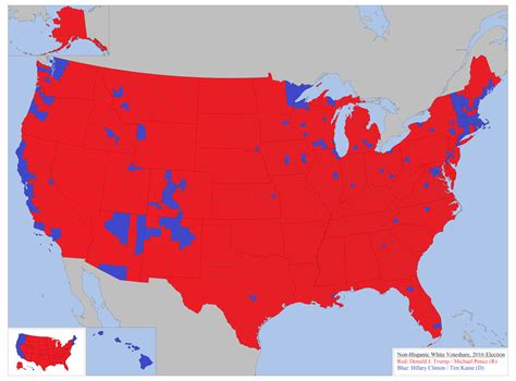 White Vote in the 2016 U.S. Election - Vivid Maps