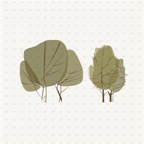 Vector Architectural Trees | Download AI PNG | Studio Alternativi