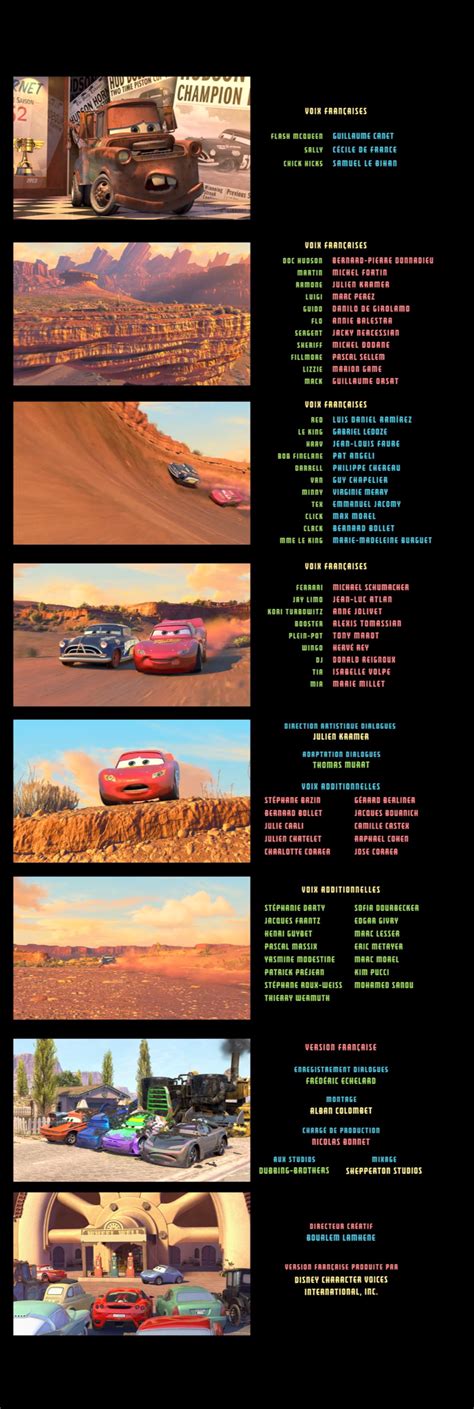 Image - Cars French Credits.png | Anime Voice-Over Wiki | FANDOM ...