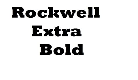 Rockwell Font Logo