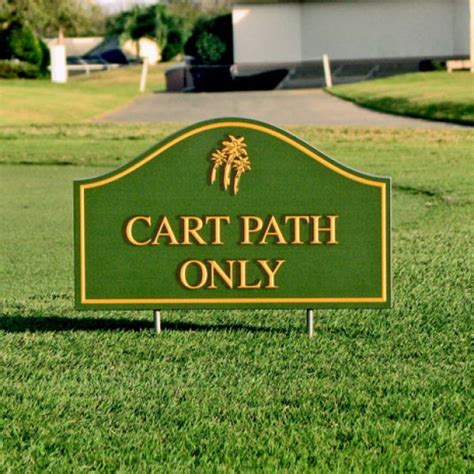 Golf Course Information and Directional Signs