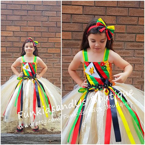 Country Costume - Zimbabwe Dress - National costume - Tutu Dresses ...