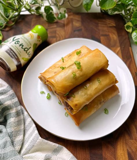 Chinese veggie spring rolls - smelly lunchbox