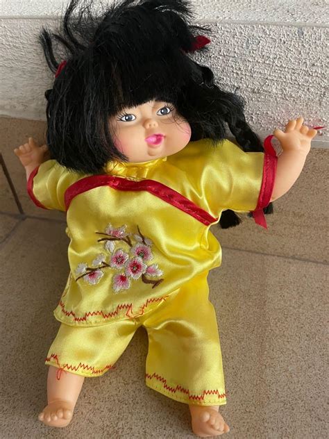 Vintage Hong Kong Doll Glad & Glad ltd. 1985 Asian Goodwell International 14", Hobbies & Toys ...