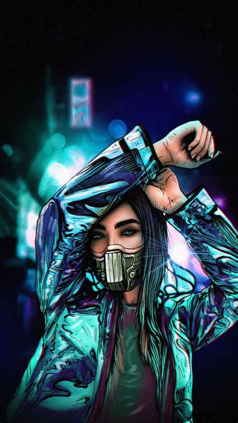 Masked Girl iPhone Wallpaper - iPhone Wallpapers : iPhone Wallpapers in 2021 | Girl iphone ...