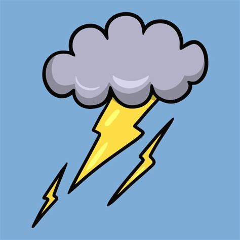 Thunder Cartoon Images - Free Download on Freepik