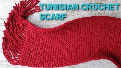 Crochet tunisian stitch scarf / Tutorial | Videos | Knitting with Emil | Gan Jing World