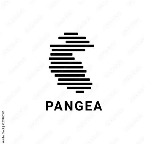 Pangaea or Pangea Logo Vector illustration Stock Vector | Adobe Stock