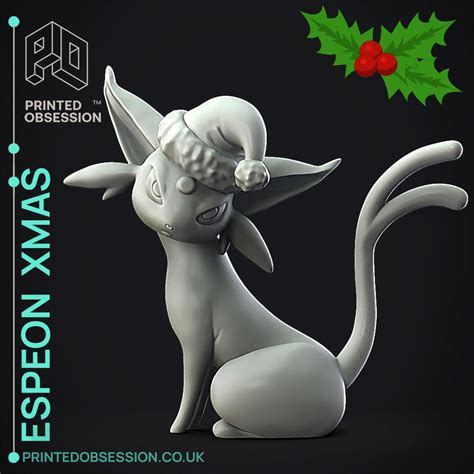 Espeon xmas - Pokemon - Fan Art - 3D model by printedobsession on Thangs