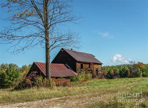 Old barn in autumn Photograph by Claudia M Photography - Pixels