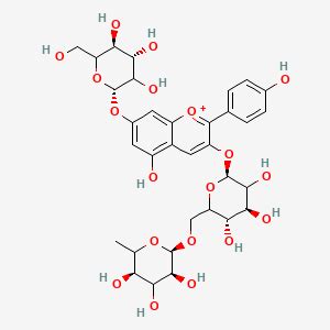 Pelargonidin 3-rutinoside-7-glucoside | C33H41O19+ | CID 44256686 - PubChem