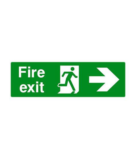 Buy Jkd Green Acrylic Fire Exit Sign in Nightglow Online at Low Price ...