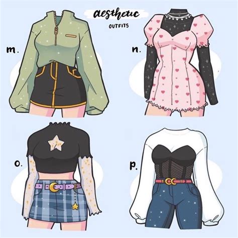 Tumblr | Fashion design sketches, Aesthetic clothes, Drawing anime clothes