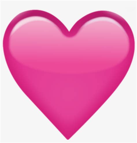 Pink Sticker - Pink Love Heart Emoji - 1024x1024 PNG Download - PNGkit