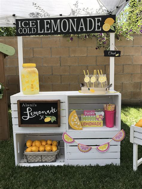 Lemonade Sign, Vintage Inspired Ice Cold Lemonade Sign, Pretend Play Lemonade Stand Sign, Summer ...