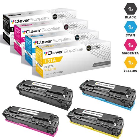 CS Compatible Replacement for HP 131A Toner Cartridge 4 Color Set ...