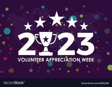 2023 concept volunteer appreciation week Vector Image