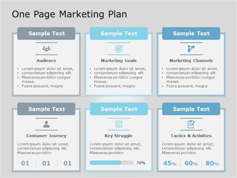 One-Pager Marketing Strategy PowerPoint Template