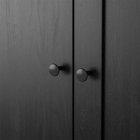 RAKKESTAD wardrobe with 3 doors, black-brown, 461/8x691/4" - IKEA | Ikea, Small wardrobe closet ...