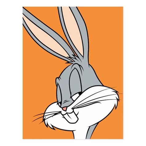 BUGS BUNNY™ Sideways Glance Postcard | Zazzle.com in 2020 | Bugs bunny ...