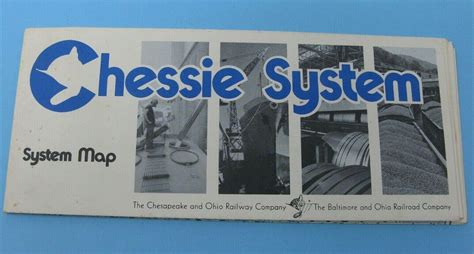 Chessie System map showing Eastern U.S. with C&O/B&O - Chessie | #3745700812