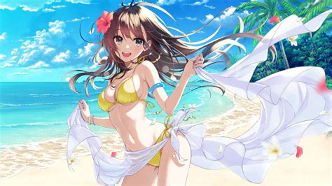 Anime Girl Beach Wallpaper 2048 x 1152 by NeoCakeMe on DeviantArt