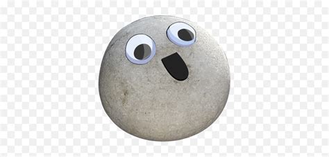 Send A Rock With Googly Eyes - Rock With Googly Eyes Transparent Emoji,Rock Emoticon - free ...