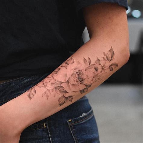 Flower Half Sleeve Tattoo Forearm | Best Flower Site