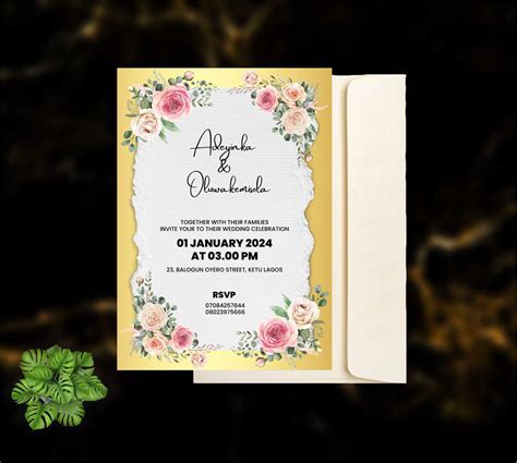 Get Yoruba Traditional Wedding Invitations Cards Design And Printing ...