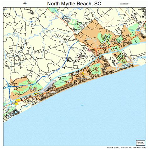 North Myrtle Beach South Carolina Street Map 4551280