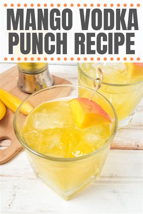 Mango Vodka Punch Recipe - Outnumbered 3 to 1