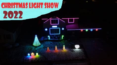 2022 Christmas Holiday Light Show to Music Drone View - YouTube