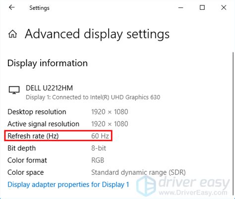 How to check refresh rate on a monitor [Easily] - Driver Easy