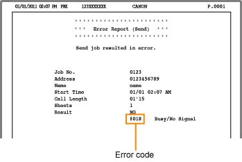 Error Codes