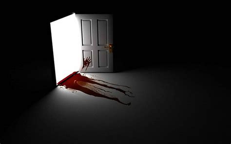 Online crop | HD wallpaper: blood, dark, door, horror | Wallpaper Flare