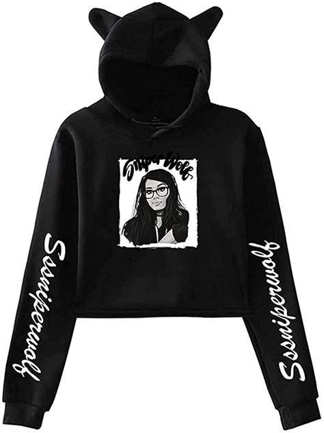 SSSniperWolf Merch Cat Ear Hoodie Sexy Women Fashion Casual Autumn ...