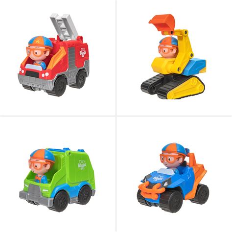 Blippi Recycling Truck Includes Character Toy Figure, Working Lever ...