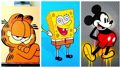 Easy Painting Ideas Cartoon Characters - doce-espera-doce