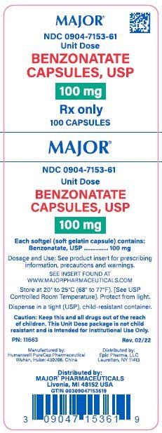 Benzonatate - FDA prescribing information, side effects and uses