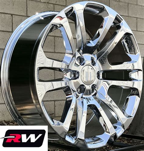 22" inch Chevy Silverado 1500 CK158 OE Replica Wheels Chrome Rims 22 x9 ...