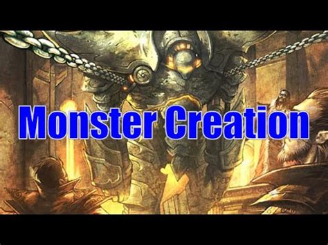 Pathfinder 1E Monster Creation Guide - YouTube