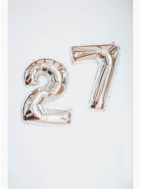 "Happy 27th Birthday Balloons" Poster by newburyboutique | Redbubble