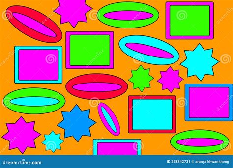 Colorful and Colorful Geometric Wallpaper Stock Illustration ...